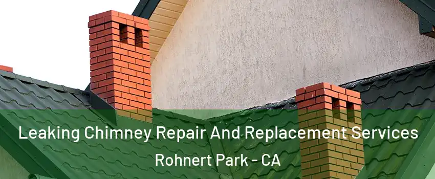  Leaking Chimney Repair And Replacement Services Rohnert Park - CA